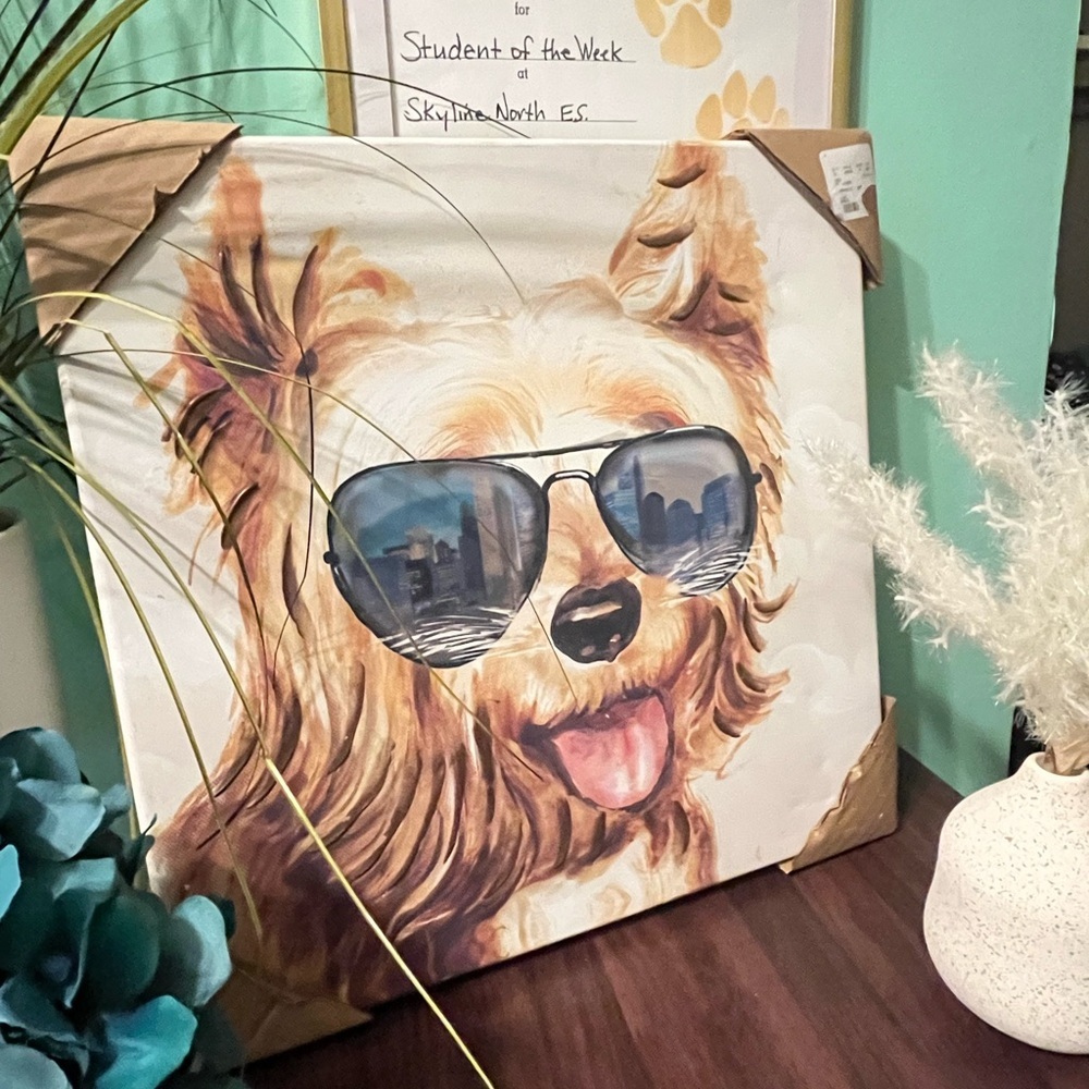 Stylish Dog with Sunglasses Art Painting, beutyfull - Picture 12 of 16